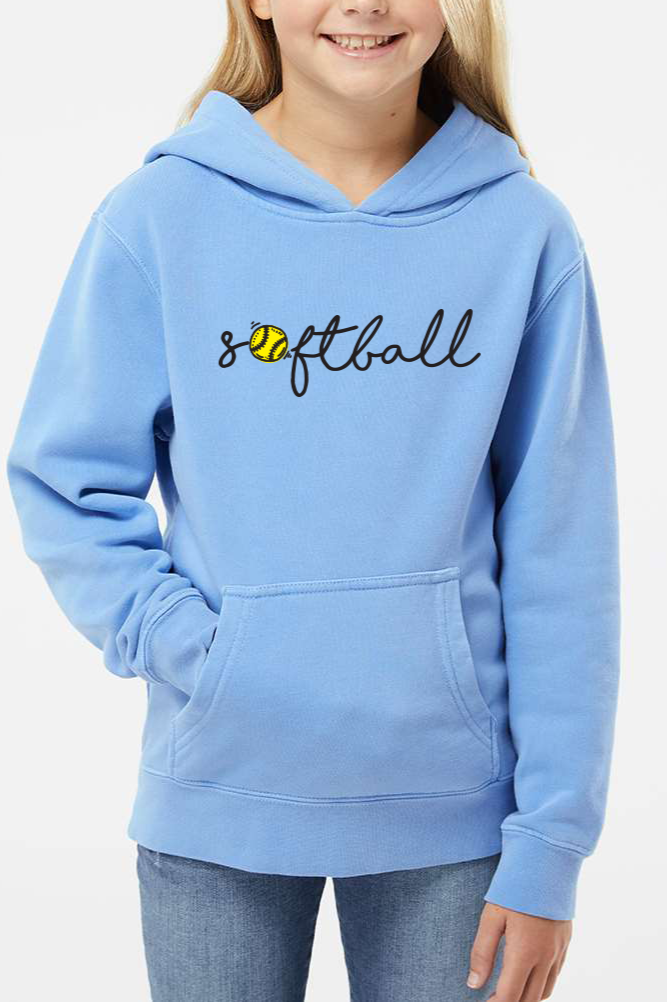 Girl s Softball Hoodie 4 Colors