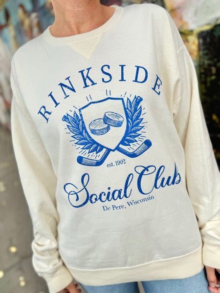 Rinkside Social Club Garment Dyed Crewneck (De Pere)