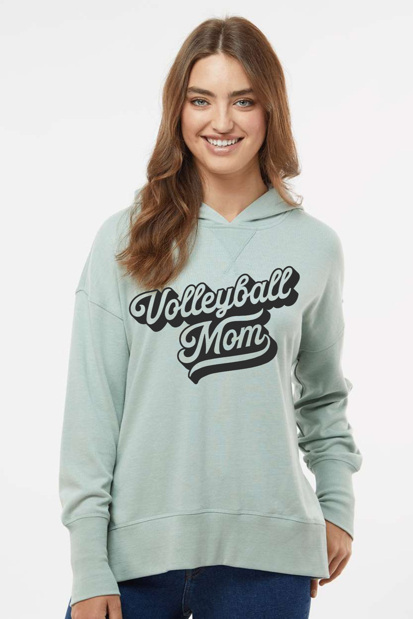 French Terry Hoodie - Volleyball Mom