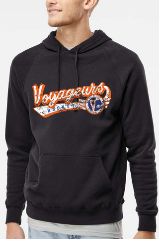 Voyageurs Hockey Black Hoodie (Unisex)