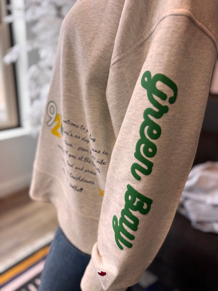 Wish You Were Here Mock Neck - Green Bay