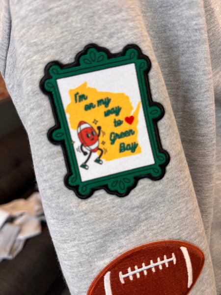 Green Bay Patch Sleeve Hoodie