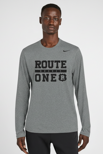 Nike Team Legend Long Sleeve Tee - Grey