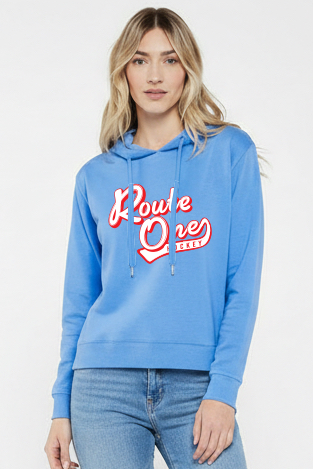 Women's Vintage Wash Hoodie - Blue/Red