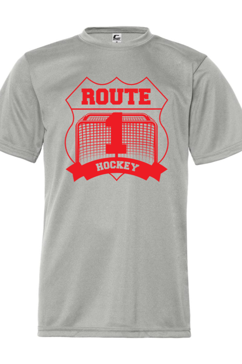 Youth - Route 1 Logo Dri-Fit Tee