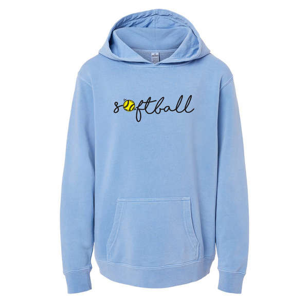 Girl's Softball Hoodie - 4 Colors