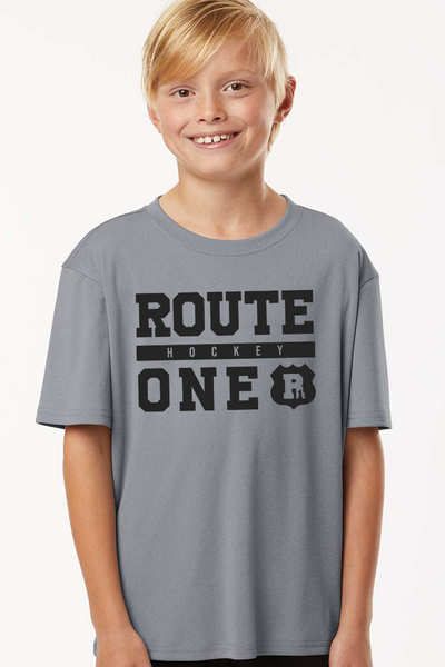 Youth SS Performance T-Shirt - Grey