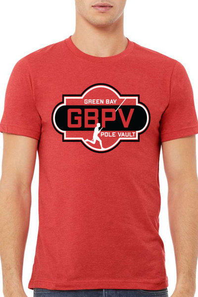 Green Bay Pole Vault Red Adult Unisex SS Tee